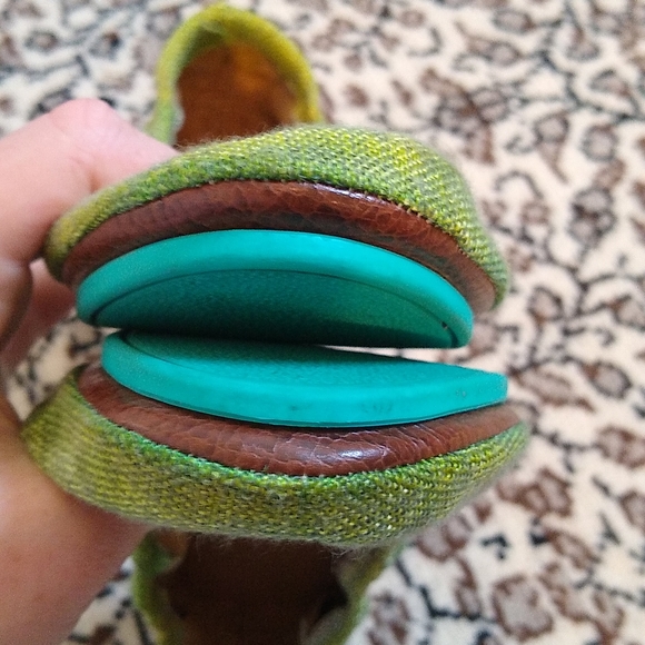 Custom green/yellow vegan Tieks, size 7 - Picture 4 of 8